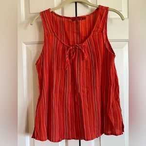 PRANA 🧡 Organic Cotton, Orange Striped , Relaxed Fit , Striped Tank Top